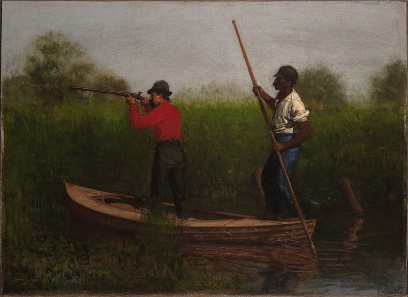 Strzelanina kolejowa nad Delaware - Thomas Eakins