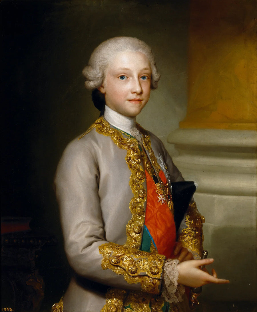 Gabriel Antoine de Bourbon, dziecko Hiszpanii - Anton Raphael Mengs