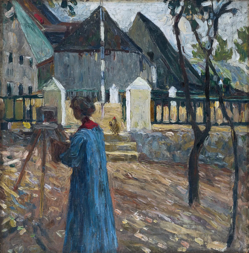 Gabriele Münter malująca - Wasilij Kandinsky