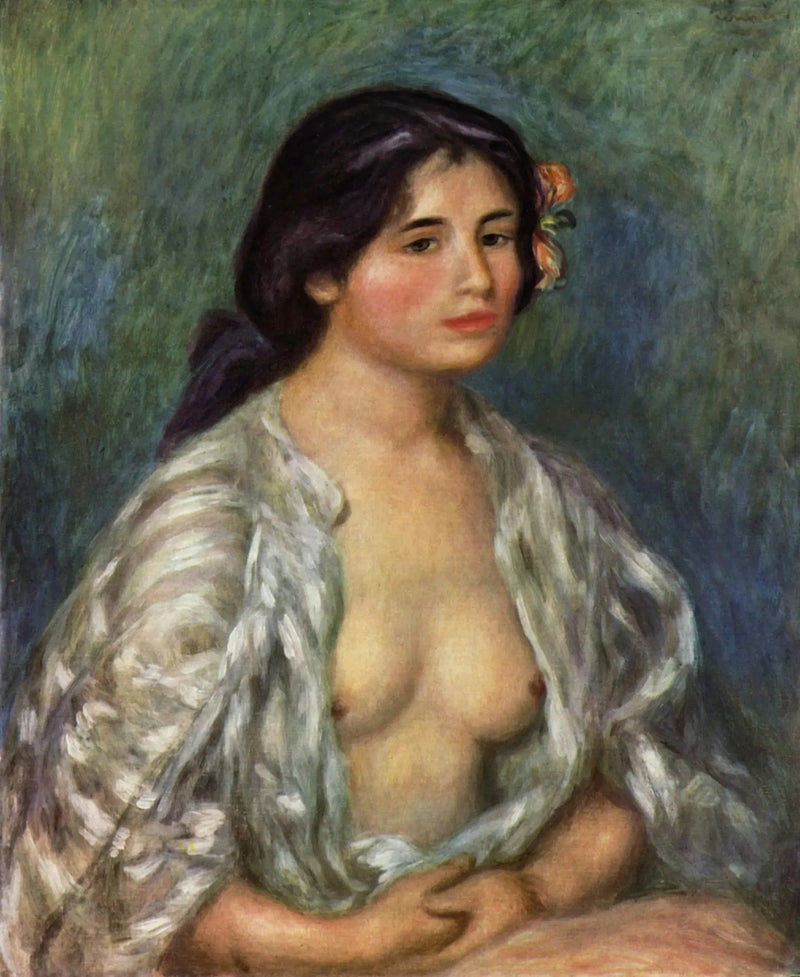 Gabrielle w otwartej koszuli - Pierre-Auguste Renoir