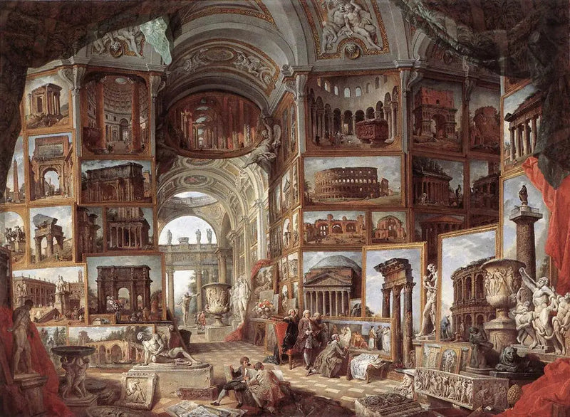 Galeria widoków starożytnego Rzymu - Giovanni Paolo Panini