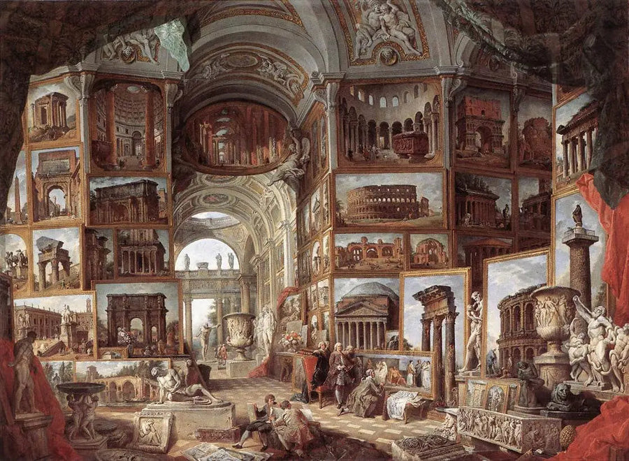 Galeria widoków starożytnego Rzymu - Giovanni Paolo Panini