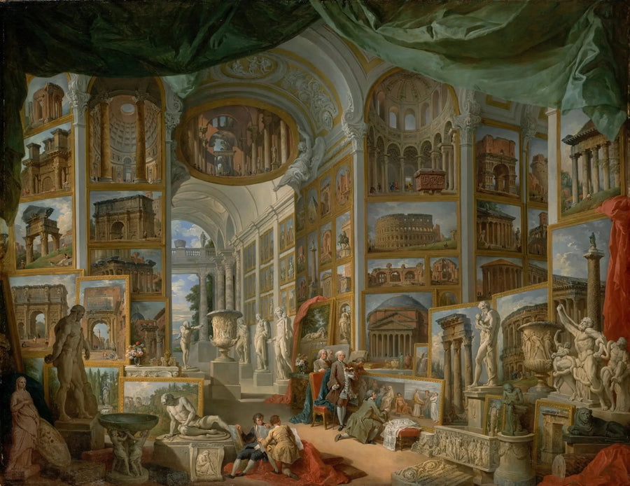 Galeria widoków starożytnego Rzymu - Giovanni Paolo Panini