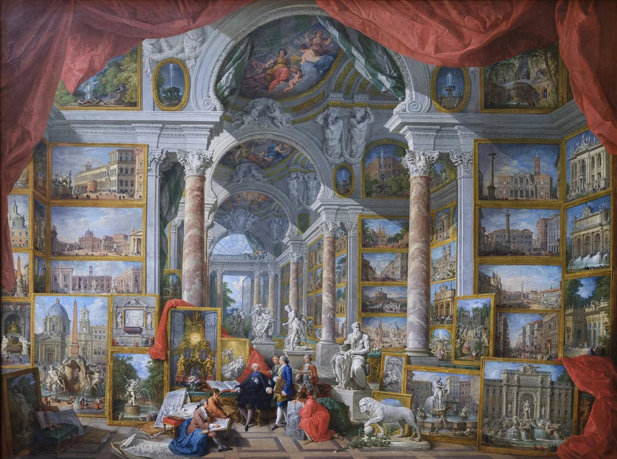 Galeria widoków nowoczesnego Rzymu - Giovanni Paolo Panini