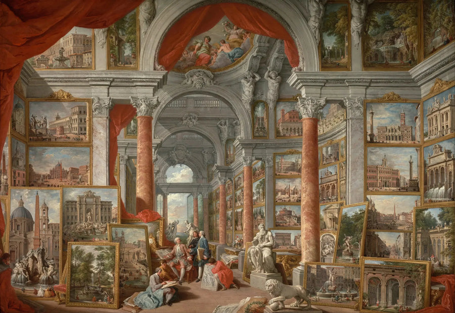 Galeria widoków nowoczesnego Rzymu - Giovanni Paolo Panini