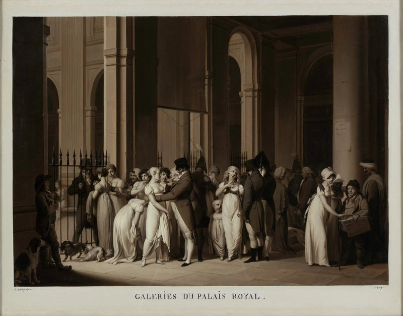 Galerie Pałacu Królewskiego - Louis-Léopold Boilly