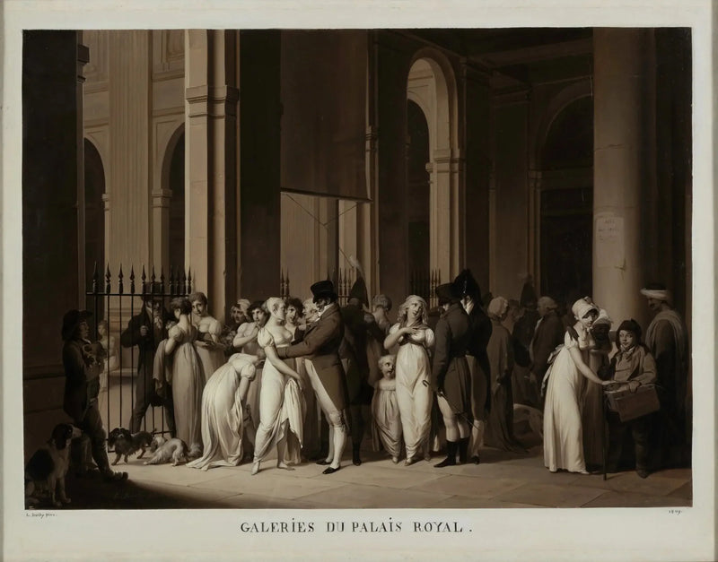 Galerie Pałacu Królewskiego - Louis-Léopold Boilly