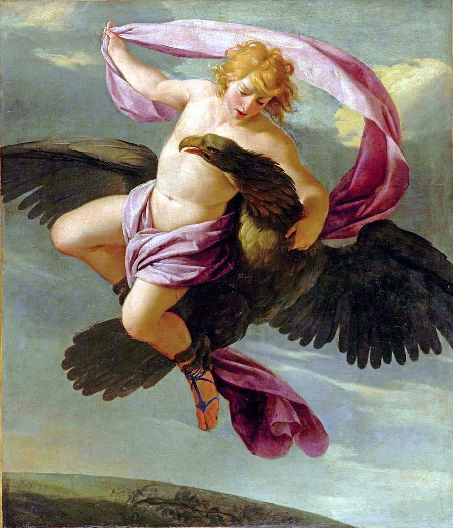 Ganimedes porwany przez Jowisza - Eustache Le Sueur
