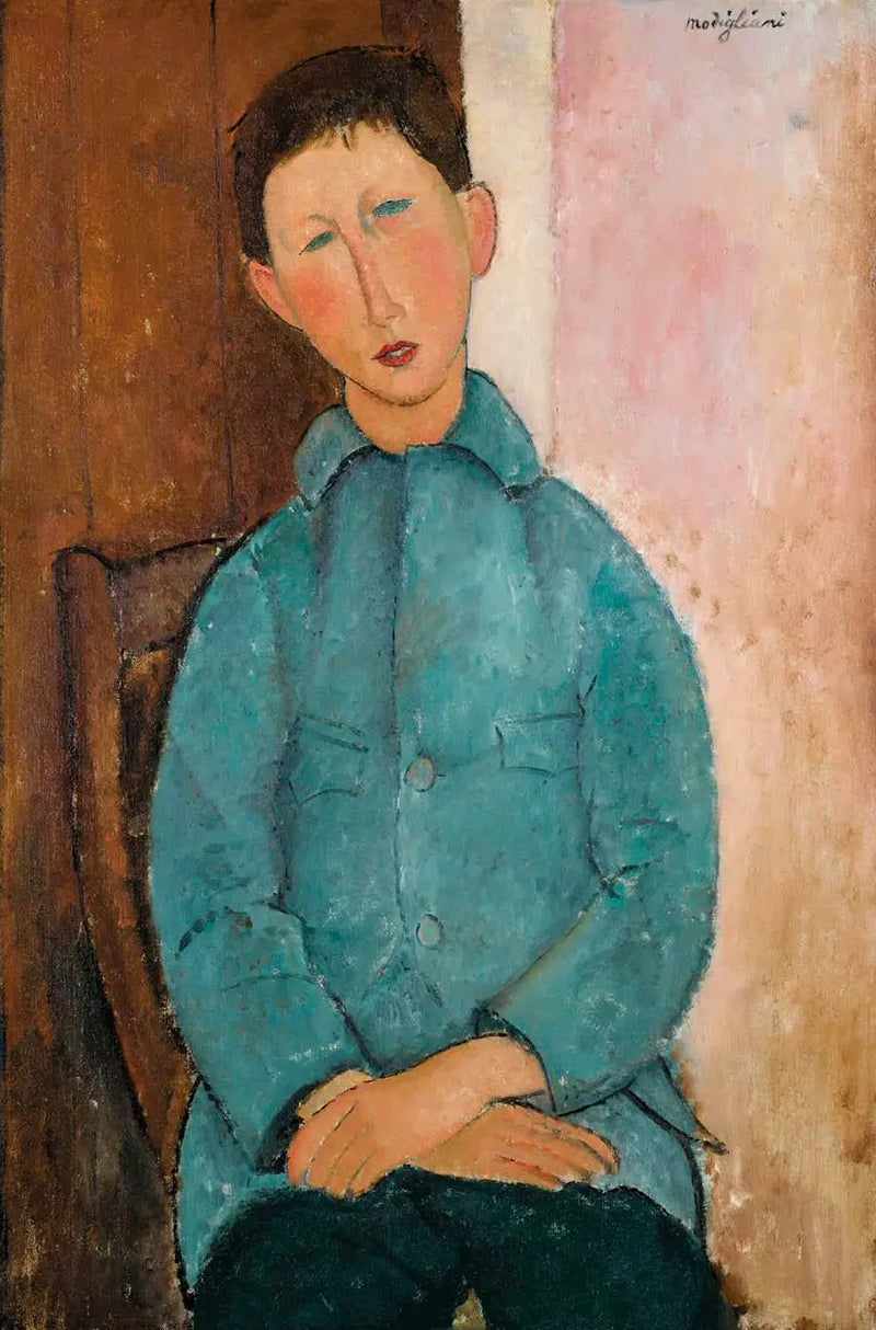 Chłopiec w Niebieskiej Kurtce - Amedeo Modigliani