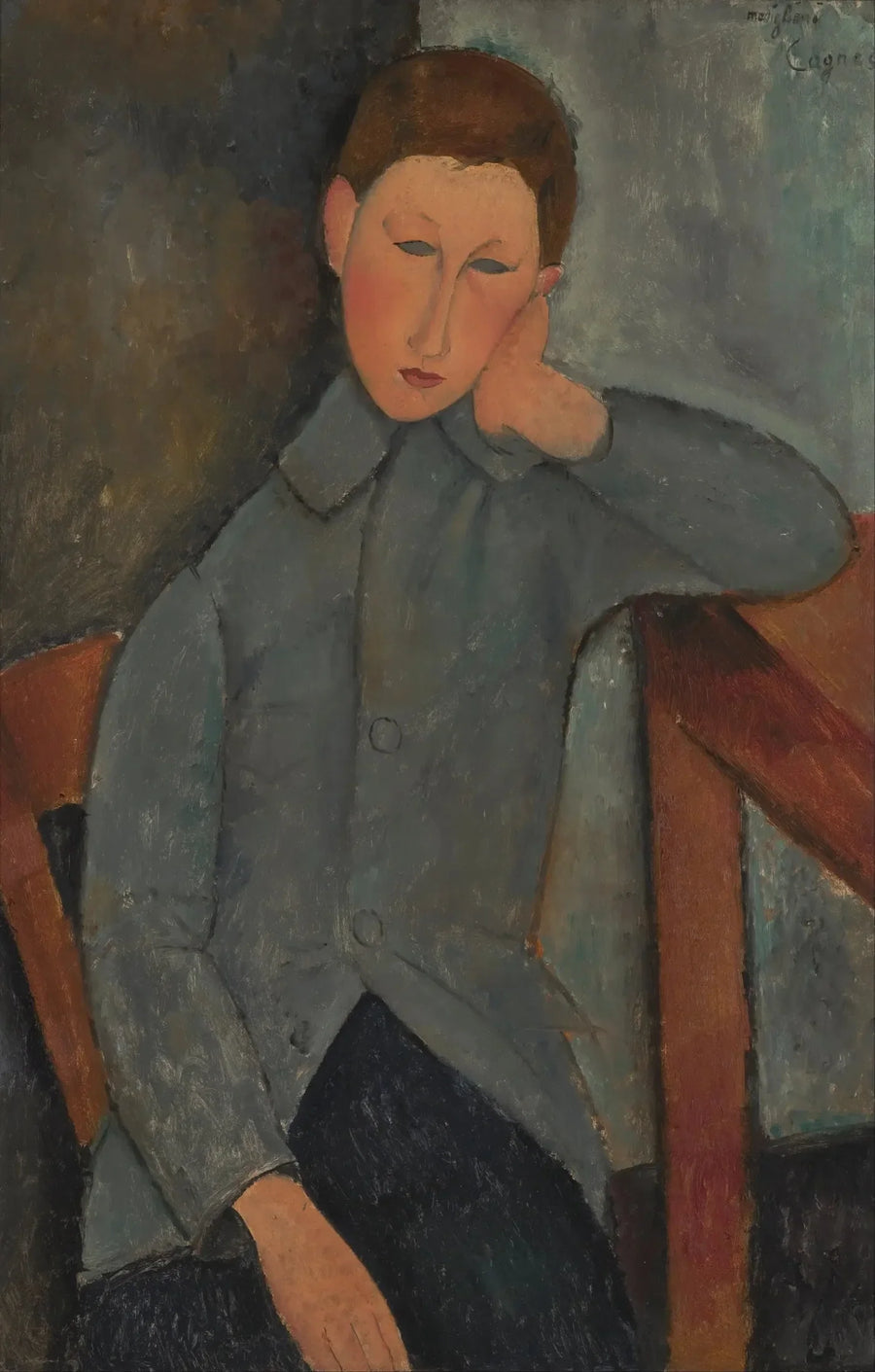 Chłopiec w Niebieskiej Kurtce - Amedeo Modigliani
