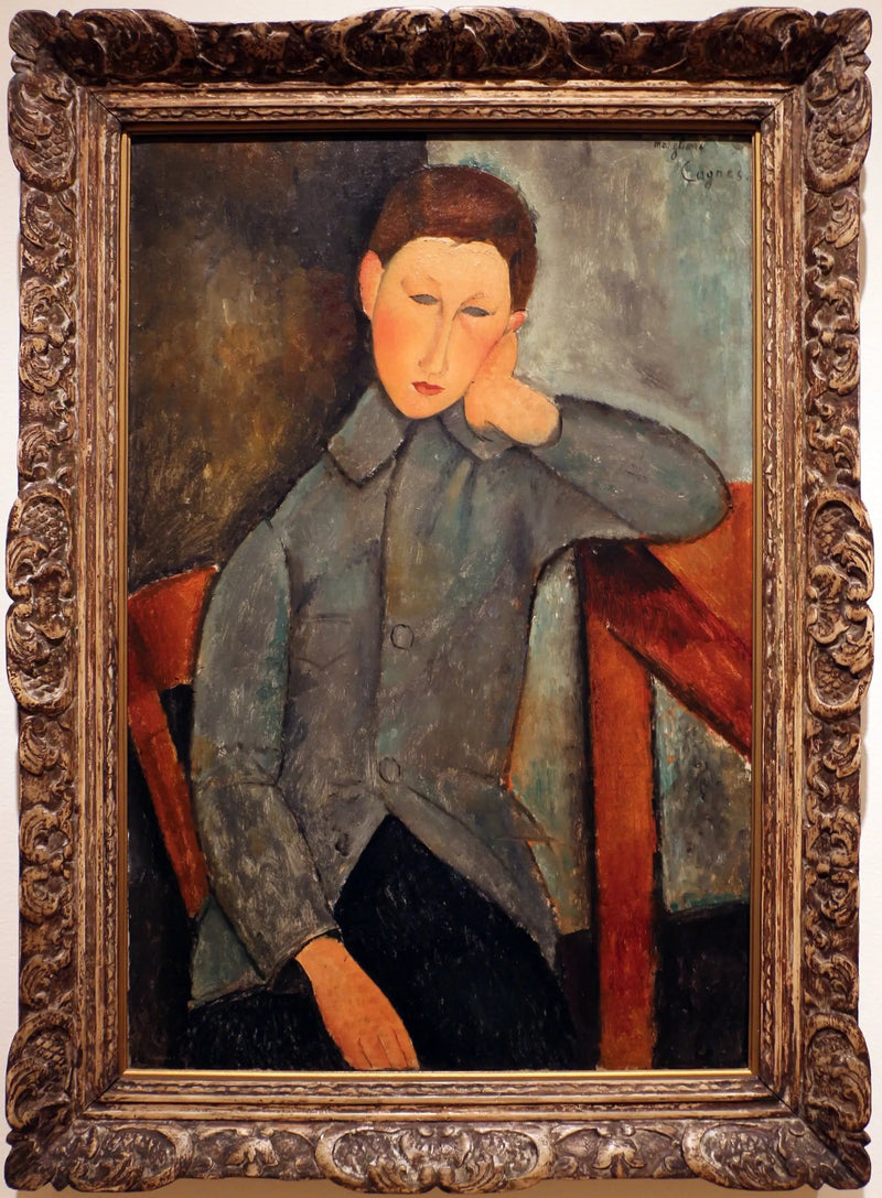Chłopiec w niebieskiej marynarce - Amedeo Modigliani