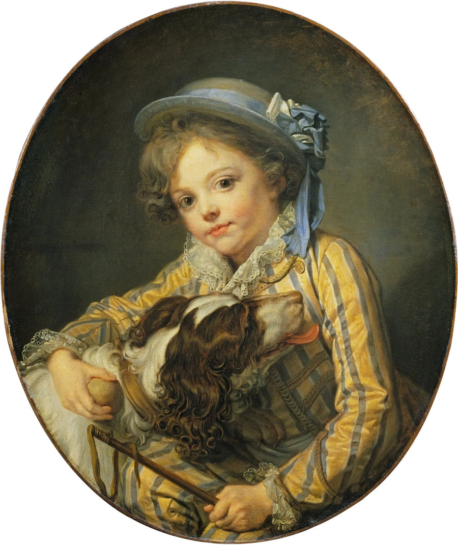 Chłopiec z psem - Jean-Baptiste Greuze