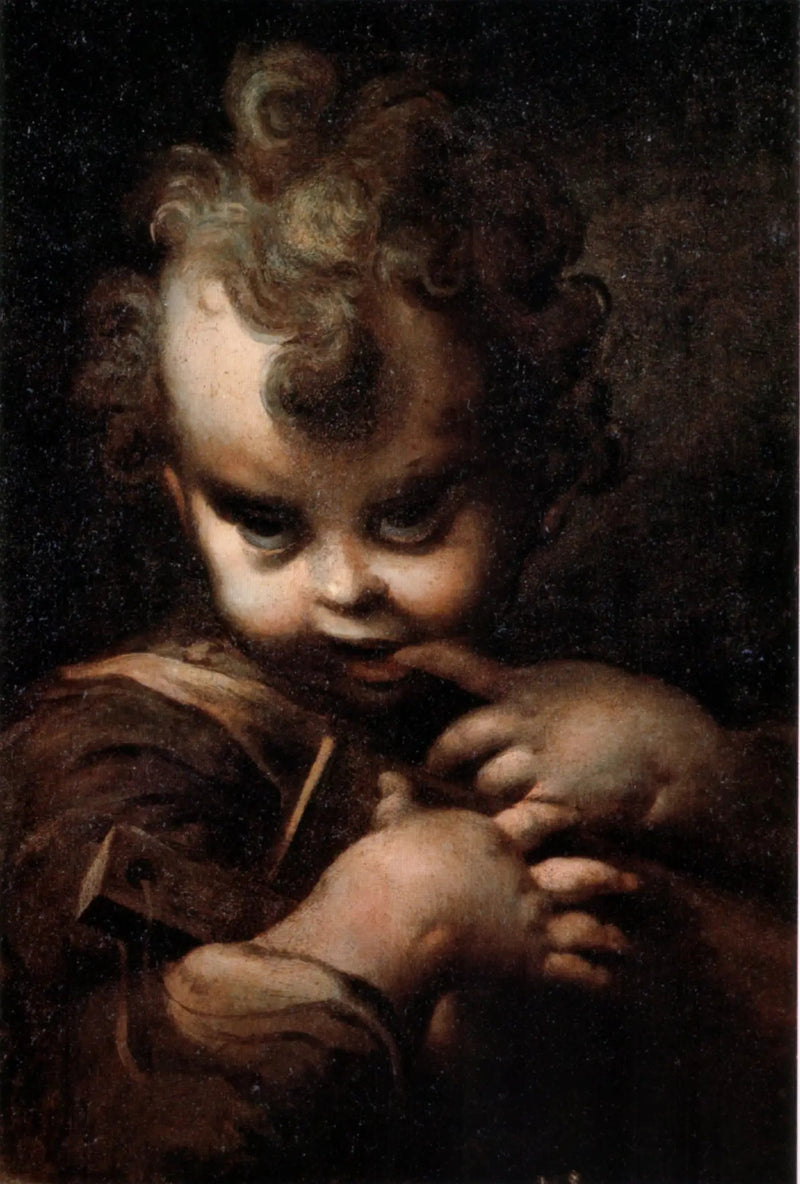 Chłopiec z palcem w ustach - Parmigianino