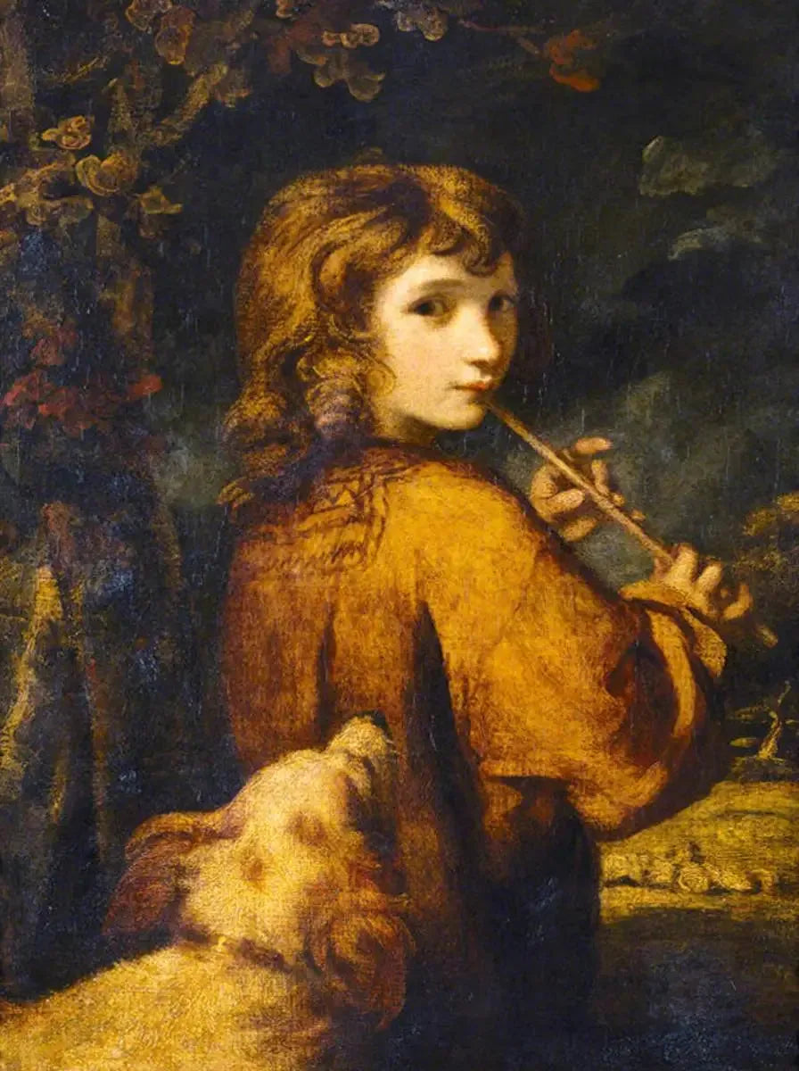 Chłopiec pasterz z fletnią - Joshua Reynolds