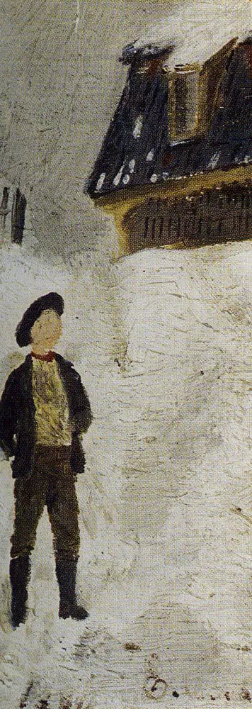 Chłopiec w śniegu - Edvard Munch