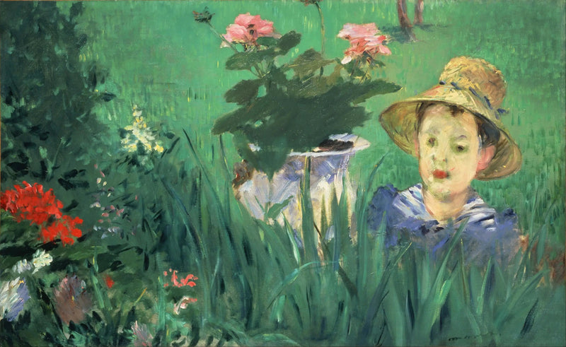 Chłopiec w kwiatach (Jacques Hoschedé) - Édouard Manet
