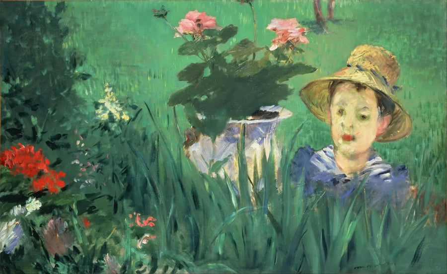 Chłopiec w kwiatach (Jacques Hoschedé) - Édouard Manet