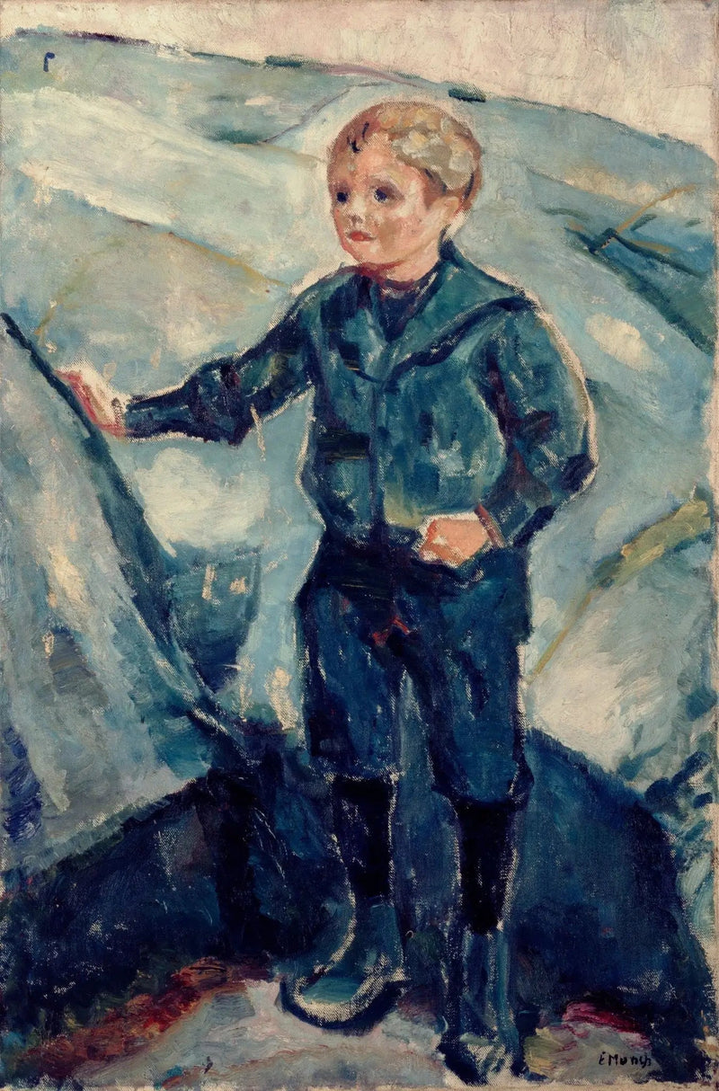 Chłopiec w skalistym krajobrazie - Edvard Munch