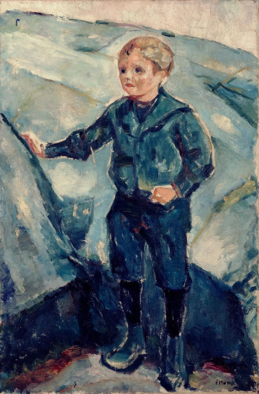 Chłopiec w skalistym krajobrazie - Edvard Munch