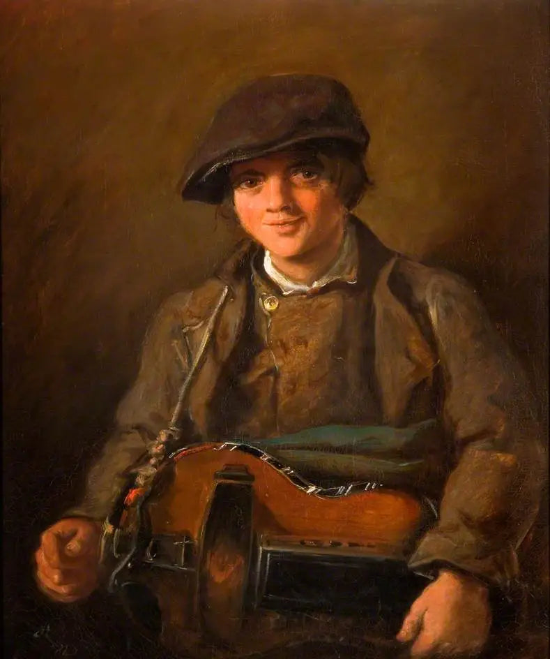 Chłopiec na kole fortepianowym - John Everett Millais
