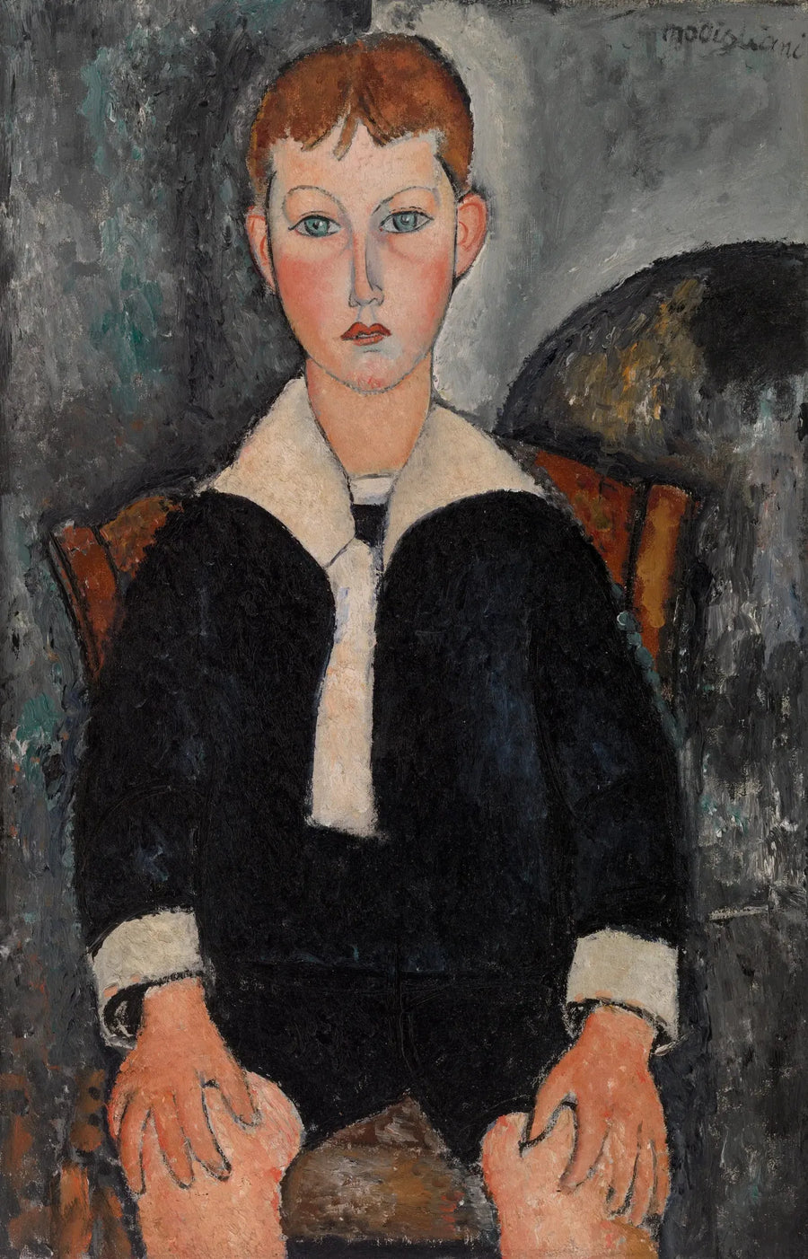Chłopiec w mundurze marynarskim - Amedeo Modigliani