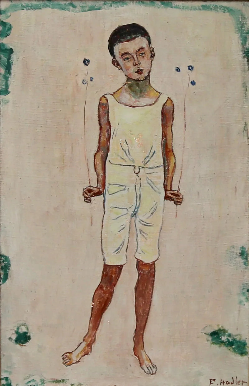 Zachwycony chłopiec - Ferdinand Hodler