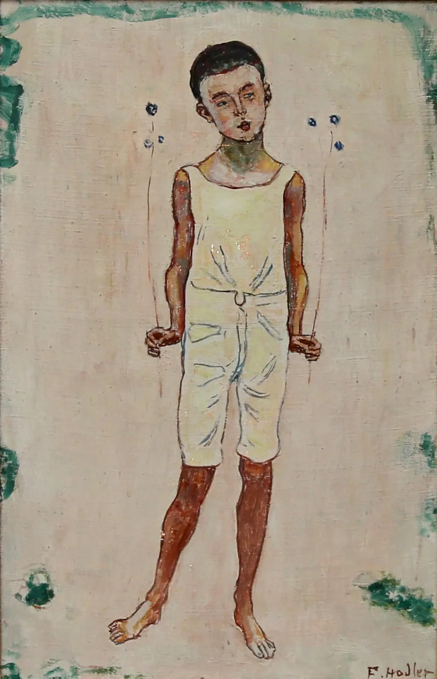 Zachwycony chłopiec - Ferdinand Hodler