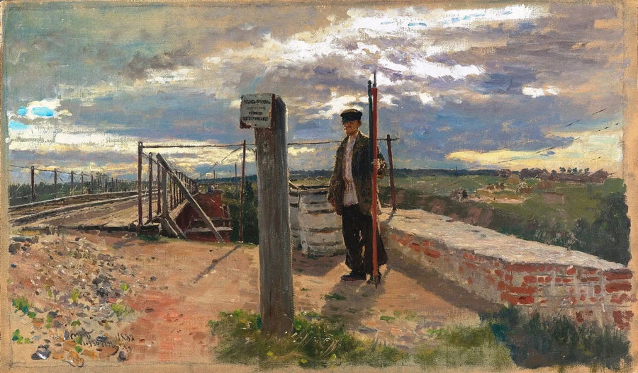 Straż kolejowa. Khotkovo - Ilya Repin