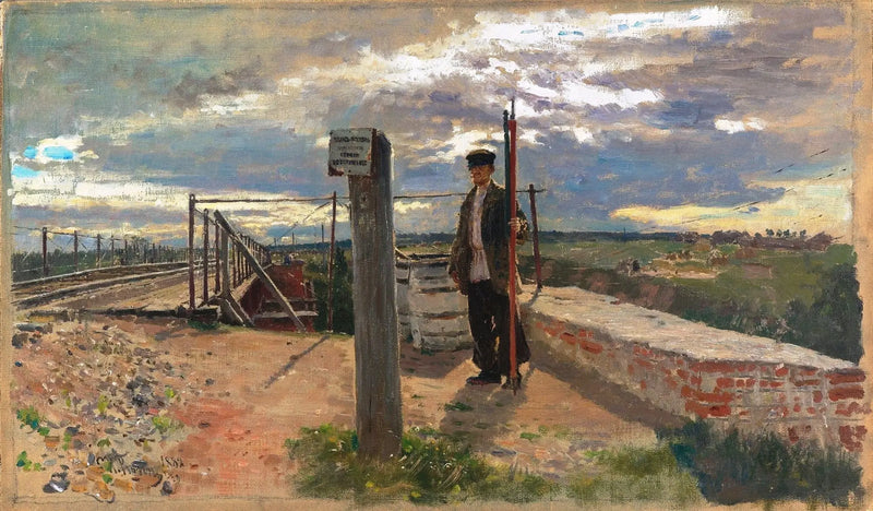 Straż kolejowa. Khotkovo - Ilya Repin