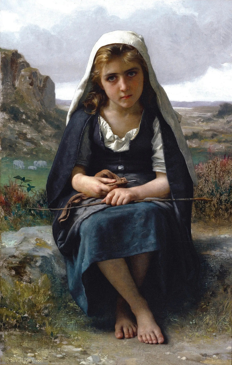Stróżka owiec - Bouguereau