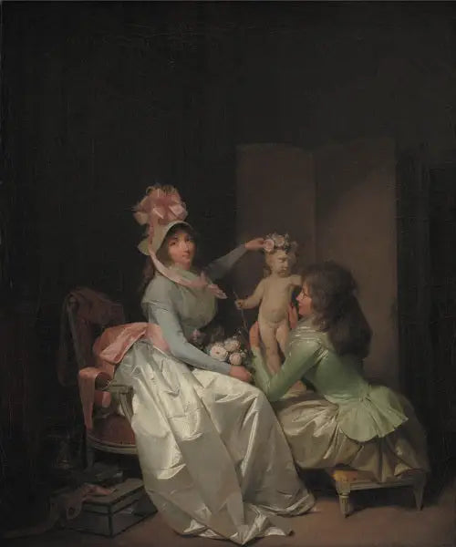 Ozdabiając figurkę Kupidyna - Louis-Léopold Boilly