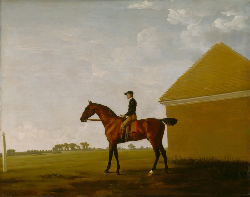 Trawnik z obsadą jeźdźca, w Newmarket - George Stubbs
