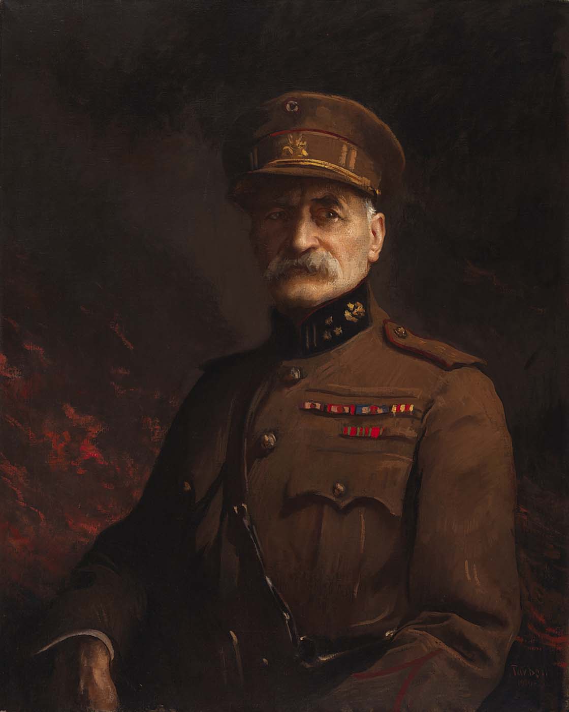 General Georges Leman Commander of the Fortified Town of Liege - Edmund Charles Tarbell - Alpha Reproduction