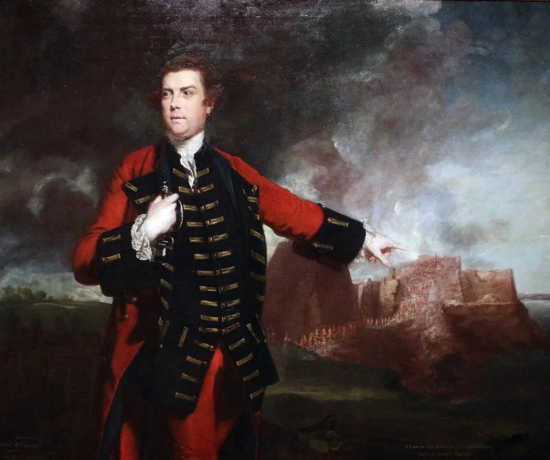 Generał William Keppel, atak na zamek Morro - Joshua Reynolds