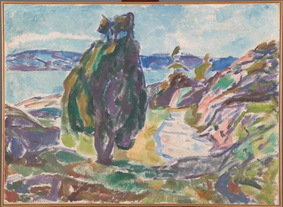 Jałowce nad morzem - Edvard Munch