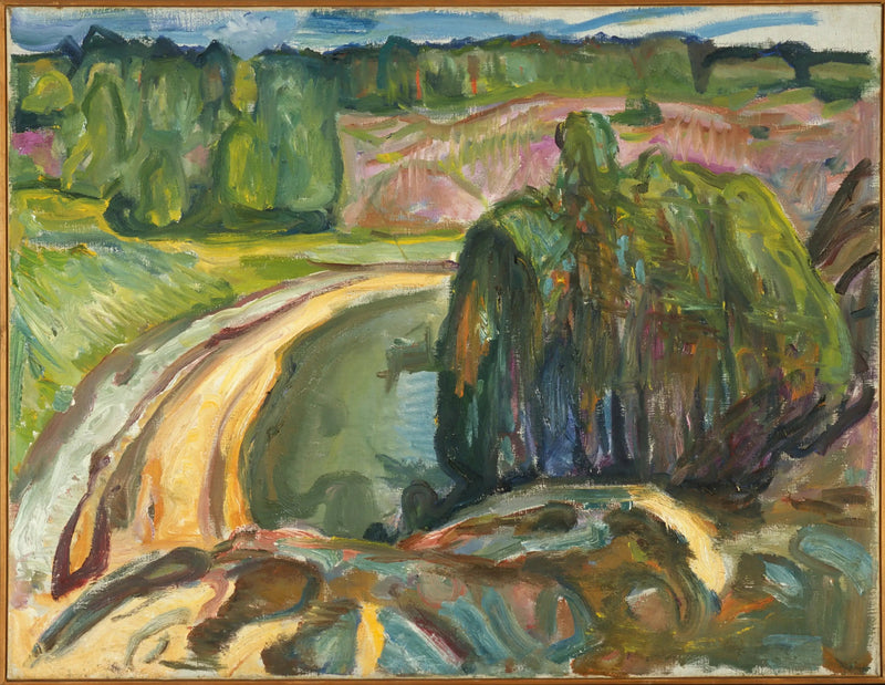 Jałowce na wybrzeżu - Edvard Munch