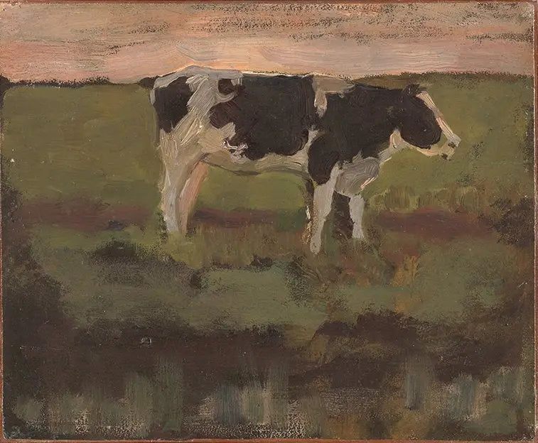 Czarna i biała jałówka - Piet Mondrian