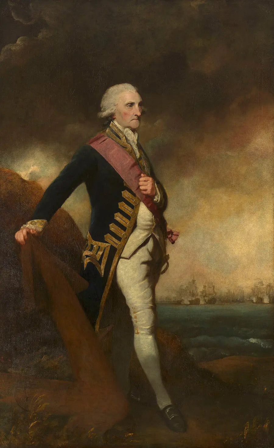 George Brydges, pierwszy lord Rodney (1719?-1792) - Joshua Reynolds