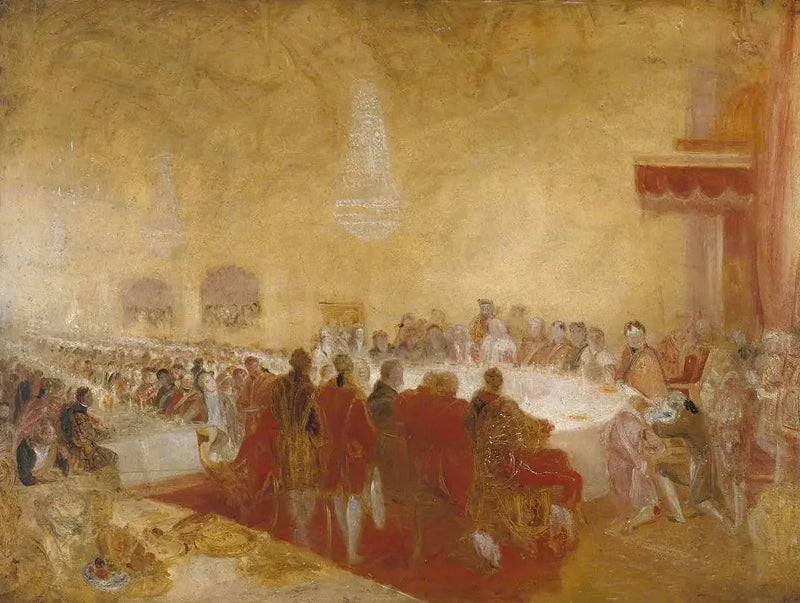 George IV na bankie provosta w Parlamencie, Edynburg - J. M. W. Turner