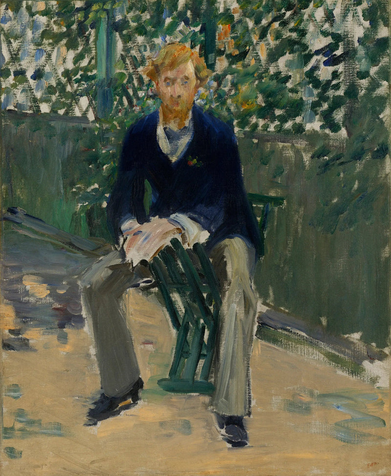 George Moore w ogrodzie artysty - Édouard Manet