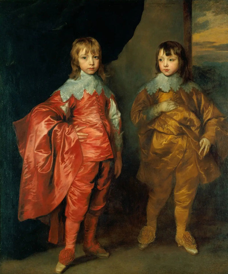 George Villiers, II książę Buckingham, oraz Lord Francis Villiers - Antoine van Dyck