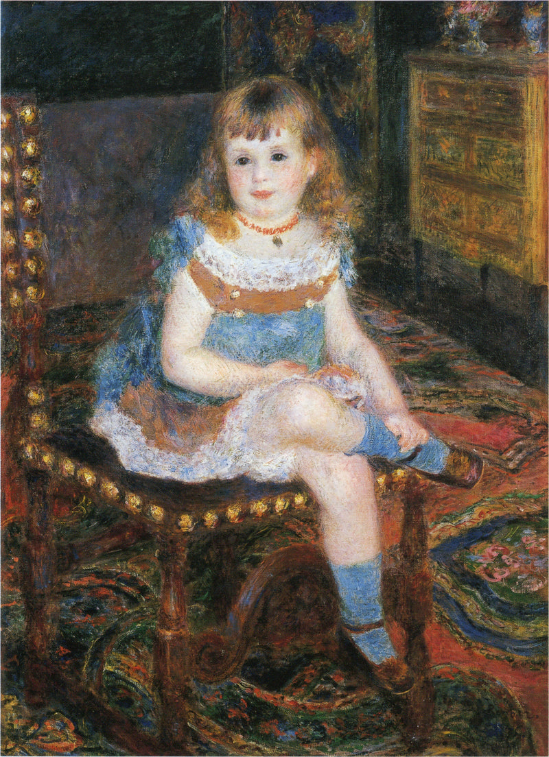 Panna Georgette Charpentier siedząca - Pierre-Auguste Renoir
