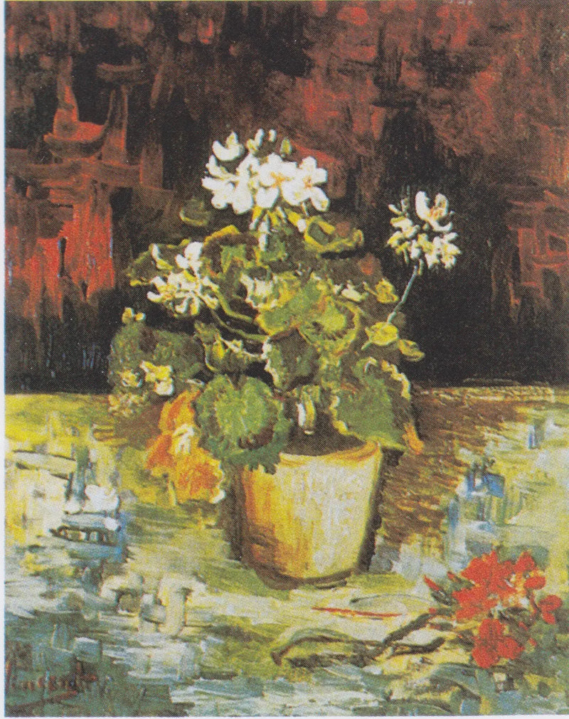 Geranium w doniczce - Vincent van Gogh