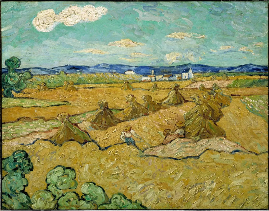 Słomiane stosy - Vincent van Gogh