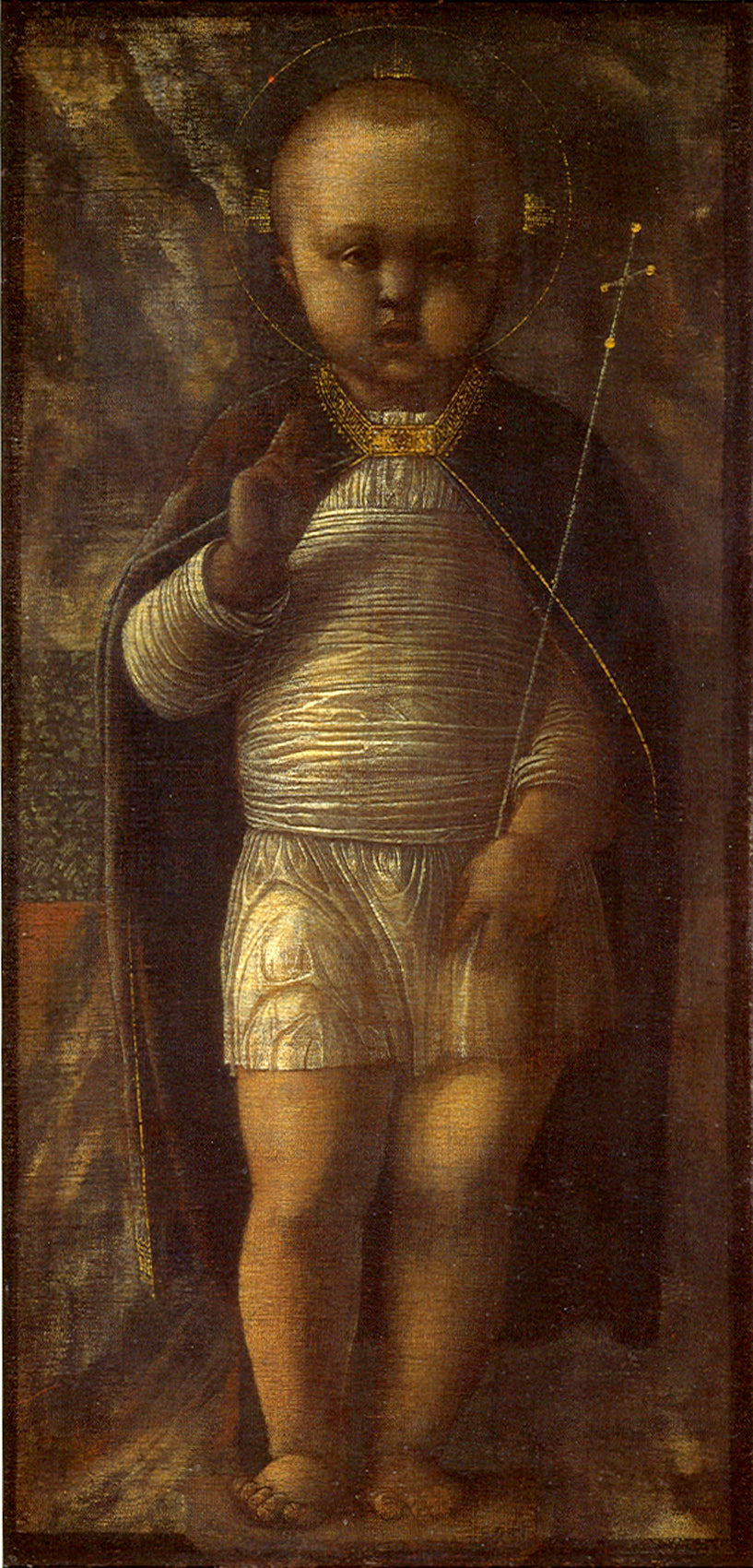 Błogosławiący Jezus dzieciątko - Andrea Mantegna
