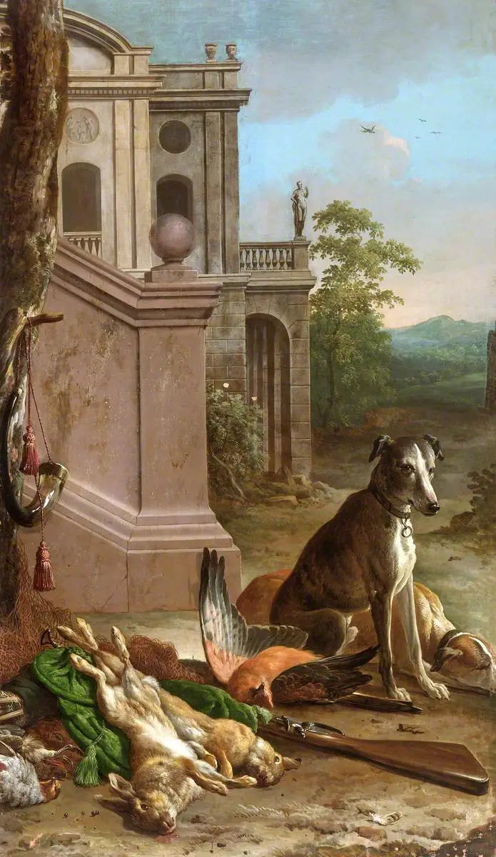 Martwa zwierzyna na pejzażu - Melchior de Hondecoeter