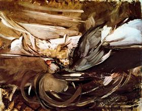 Dzika zwierzyna w czerni - Giovanni Boldini