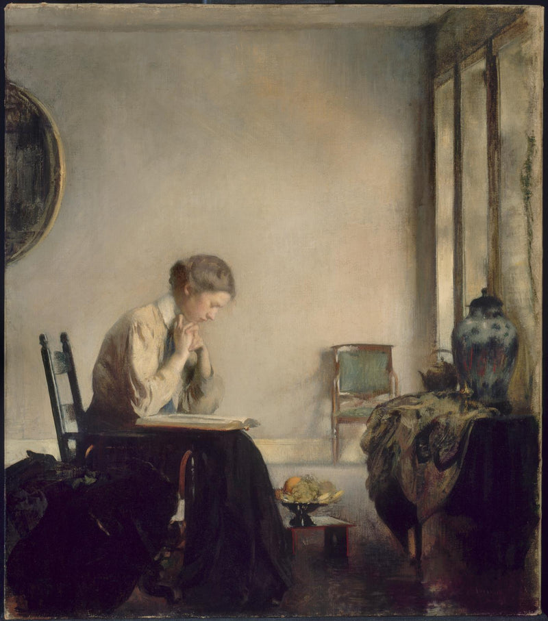 Dziewczyna czytająca - Edmund Charles Tarbell