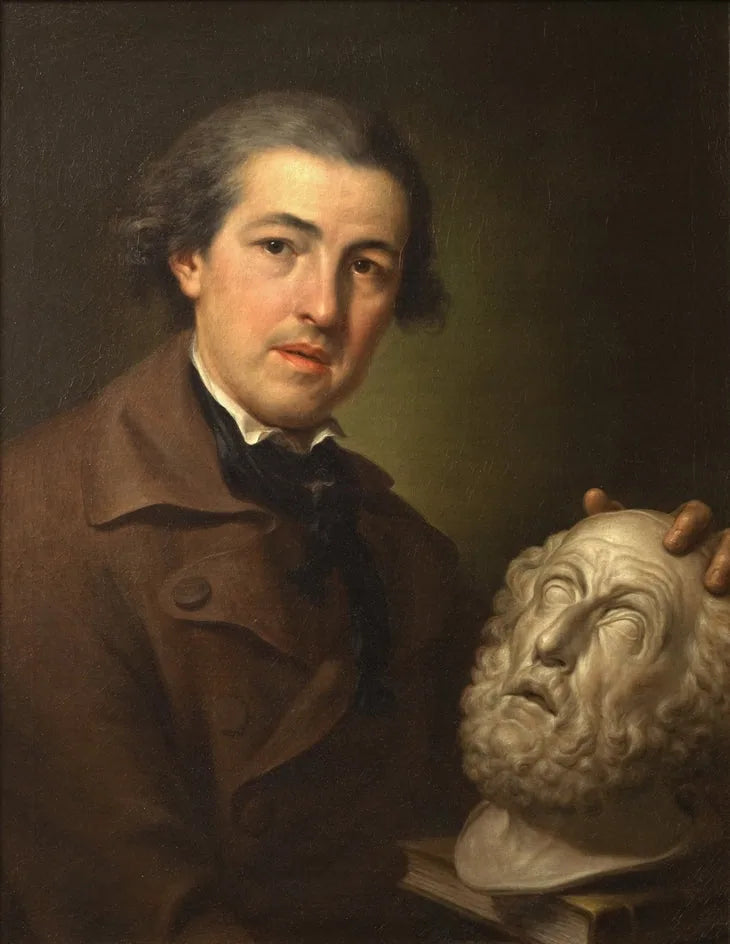 Giuseppe Franchi (1731–1806) z popiersiem Homera - Anton Raphael Mengs