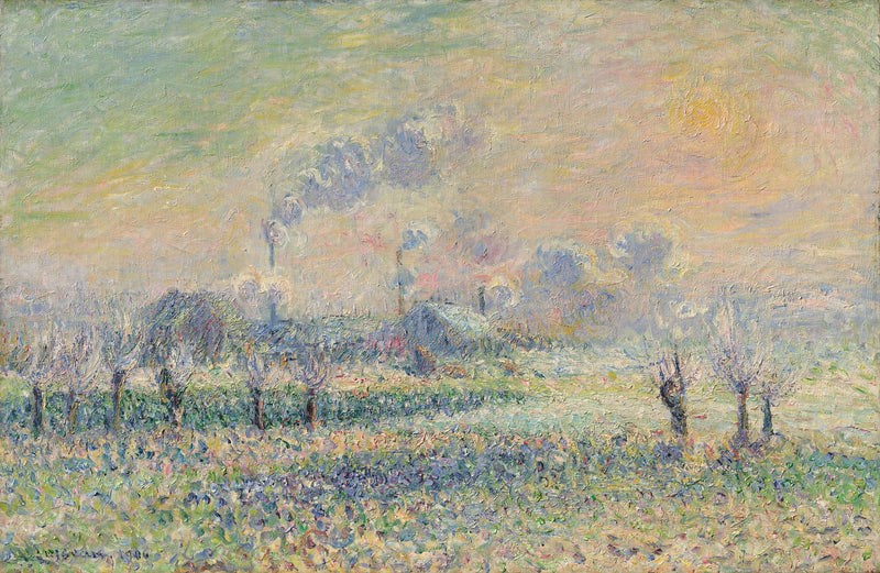 Szron w Pontoise - Gustave Loiseau